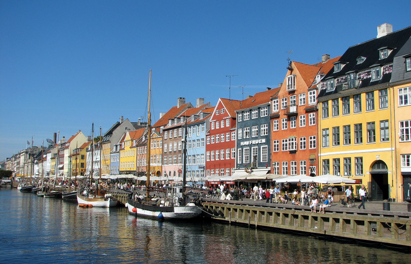 Nyhavn en Copenhague. Wikimedia Commons